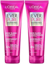 L'Oreal Paris Sulfate Free Iron Sleek Smoothing Shampoo and Conditioner Set, Frizz Control and Humidity-Resistant Formula with Alpha-Acids, Suitable for Color-Treated Hair, EverPure, 13.6 Fl Oz Set