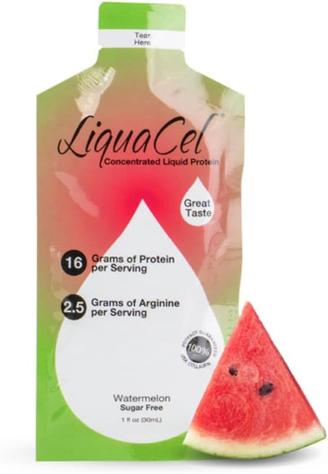LiquaCel Liquid Protein, Watermelon Flavor, 1 oz Packet, 30 Ct
