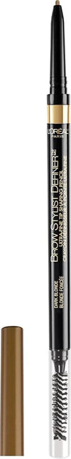 L'Oreal Paris Makeup Brow Stylist Definer Waterproof Eyebrow Pencil, Ultra-Fine Mechanical Pencil, Draws Tiny Brow Hairs and Fills in Sparse Areas and Gaps, Dark Blonde, 0.003 Ounce (Pack of 1)