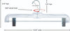 Nahanco 14" Clear Plastic Bottom Hanger, Long Hook & Pinch Clips | Heavy Weight 14" Pant/S - Image 5