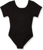 Jacques Moret Little Girls' Dance Short Sleeve Basic Leotard, Black, Small - Image 1