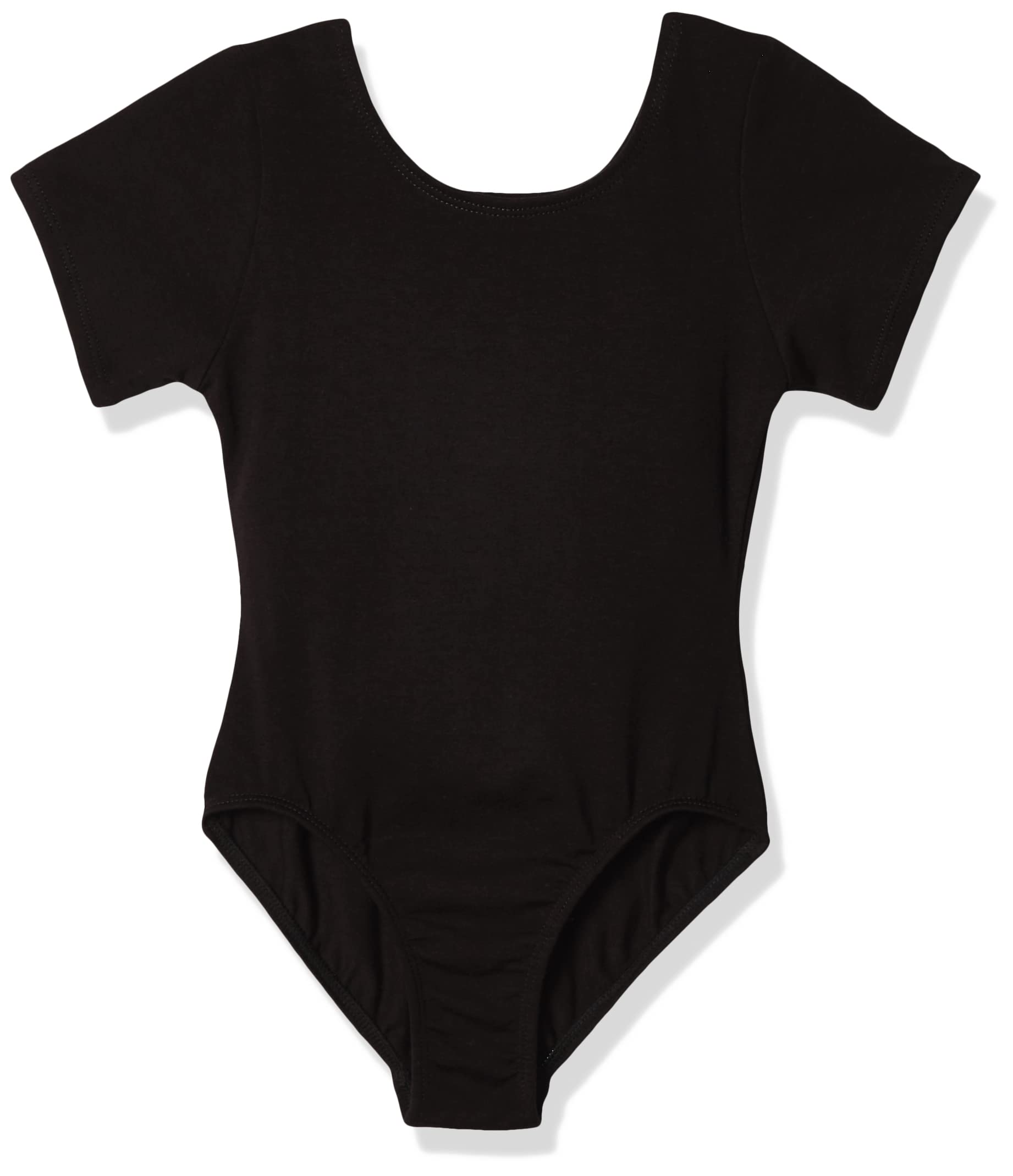 Jacques Moret Little Girls' Dance Short Sleeve Basic Leotard, Black, Small - Personal Care