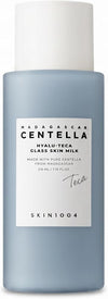 Skin1004 Hyalu TECA Glass Skin Milk, Hydrating Face Moisturizer for a Dewy Glow, Milky Toner with Hyaluronic Acid for Deep Moisture, Peptides for Elasticity, Korean Skin Care, 7.10 fl.oz / 210ml