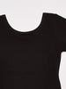 Jacques Moret Big Girls' Dance Short Sleeve Basic Leotard, Black, Medium - Image 2