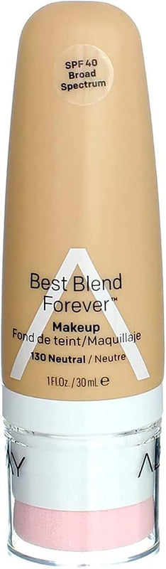 Almay Best Blend Forever Foundation, Neutral, 1 fl. oz., SPF 40 Broad Spectrum - Face Makeup - Beauty - 130 Neutral
