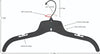 Nahanco 25500BHMG Plastic Shirt/Dress Hanger with Black Swivel Hook and Molded Non-Slip Sh - Image 5