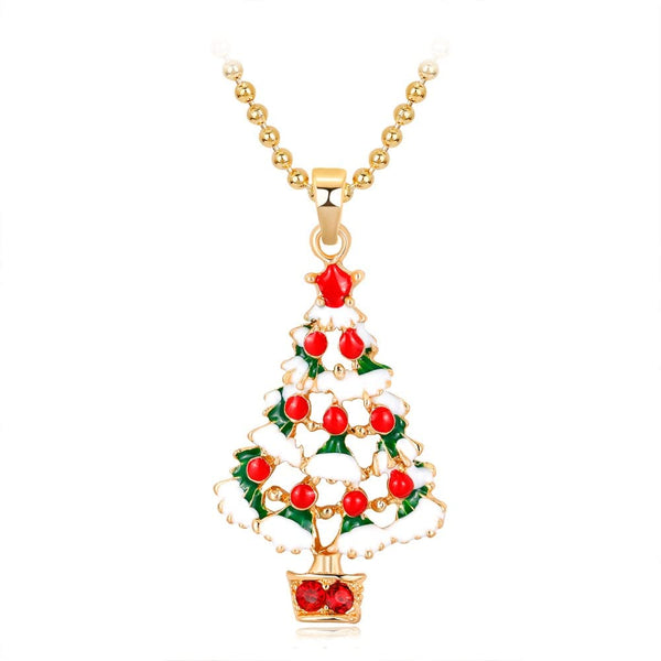 NEW BIG TOP DEALS XMAS CHRISTMAS TREE HOLIDAY PENDANT NECKLASE RED GREN AND WHITE GREAT GIFT FOR WIFE MOM MOTHER DAUGHTER GIRLFRIEND OFFICE GRAB BAG COSTUME CARNIVAL DRESS UP ANNIVERSARY PARTY