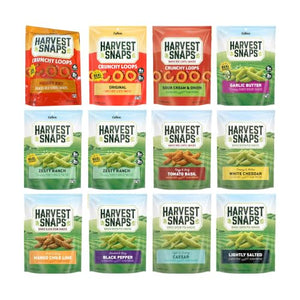 Big Top Deal USA Variety 12 Pack Full Variety, 11 Flavors, Harvest Snaps, Baked Veggie Chips, Crunchy, Gluten Free, Plant Protein, Snack Crisps - Personal Care