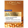 L'Oreal Paris Skincare Age Perfect Hydra Nutrition Ultra Nourishing Honey Night Balm, Face Moisturizer to Comfort, Improve Resilience on Dry Skin, Manuka Honey and Nurturing Oils, 1.7 oz.