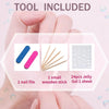 MAGLFELL Women Press On Nails - Medium Length Almond False Nails 10Pcs Luxury Handmade 3D  - Image 5