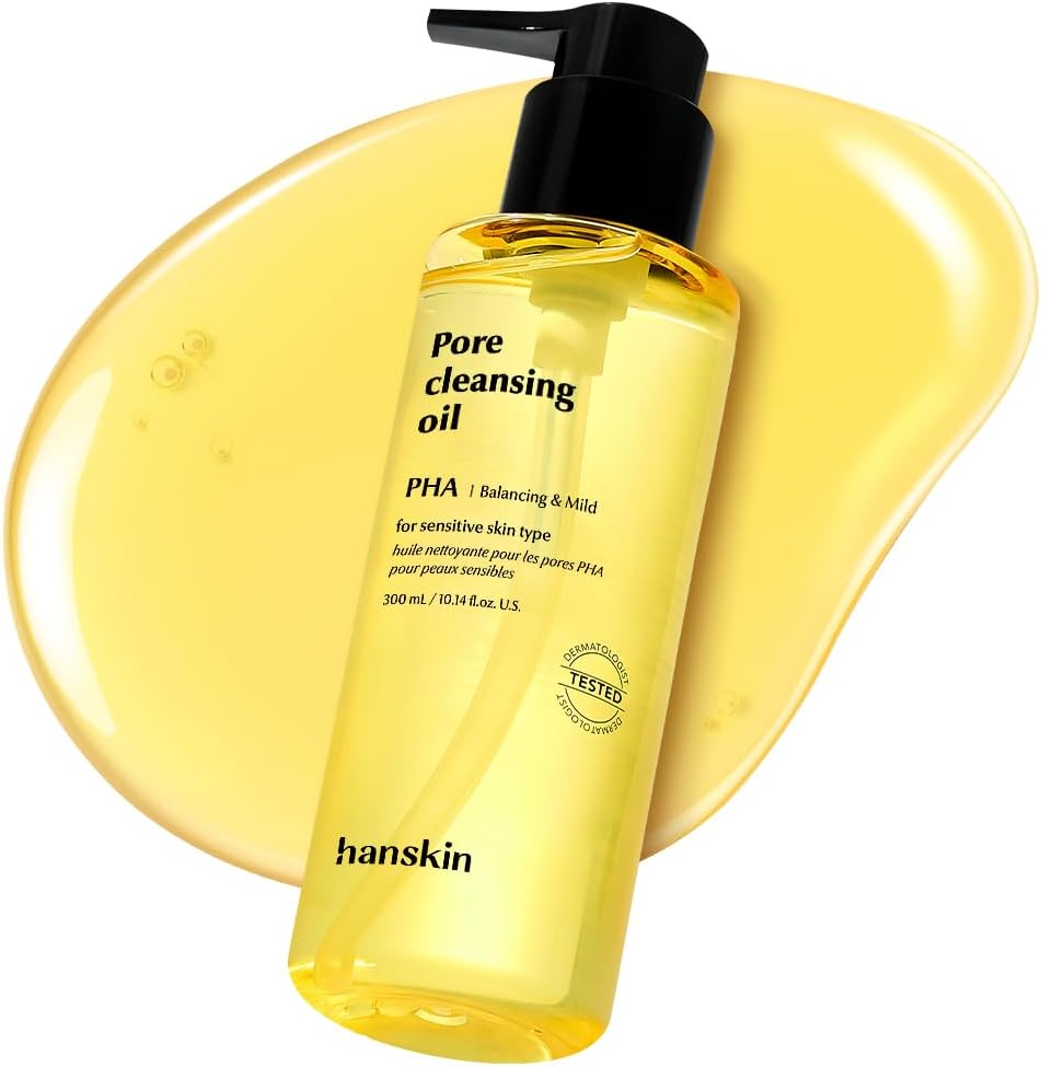 Hanskin Large Size 10.14 fl oz PHA Pore Cleansing Oil for Sensitive Skin - Personal Care