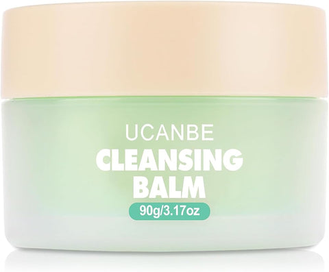 Ucanbe Cleansing Balm Makeup Remover - 3.17oz, Natural Gentle, Deep Cleaning, Makeup Cleansing Balm for Waterproof Eye Face Lip Makeup, Made for All Skin Types