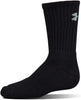 Under Armour Adult Charged Cotton Crew Socks, Multipairs, Black/Gray (6-Pairs), Large - Image 5
