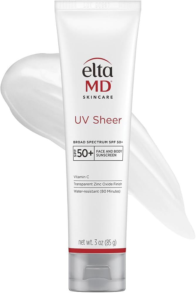Eltamd UV Sheer Face and Body Sunscreen with Zinc Oxide, SPF 50+, 3 oz - Personal Care