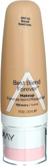 Almay Best Blend Forever Foundation, Ivory, 1 fl. oz., SPF 40 Broad Spectrum - Face Makeup - Beauty - Ivory