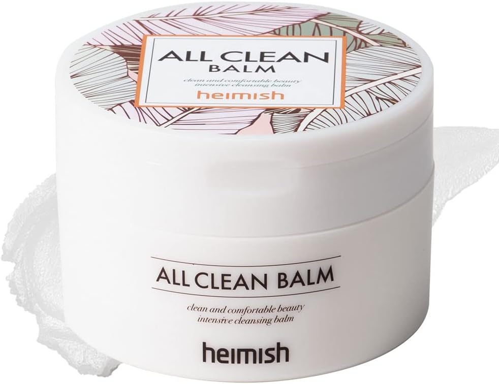 Heimish All Clean Balm Mandarin, Cleansing Balm, Waterproof Eye Makeup Remover, Oil Cleanser, Face Wash, Double Cleanse, Ceramide, Vegan, For Sensitive Skin, Korean Skincare, 4.0 fl oz / 120ml