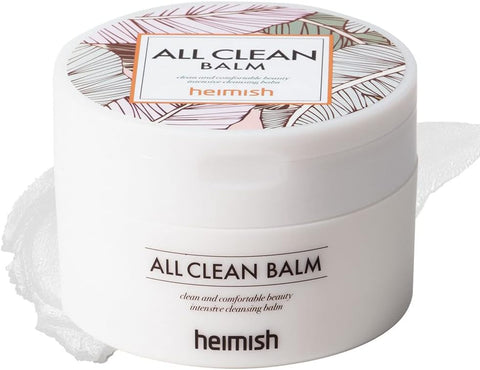 Heimish All Clean Balm Mandarin, Cleansing Balm, Waterproof Eye Makeup Remover, Oil Cleanser, Face Wash, Double Cleanse, Ceramide, Vegan, For Sensitive Skin, Korean Skincare, 4.0 fl oz / 120ml