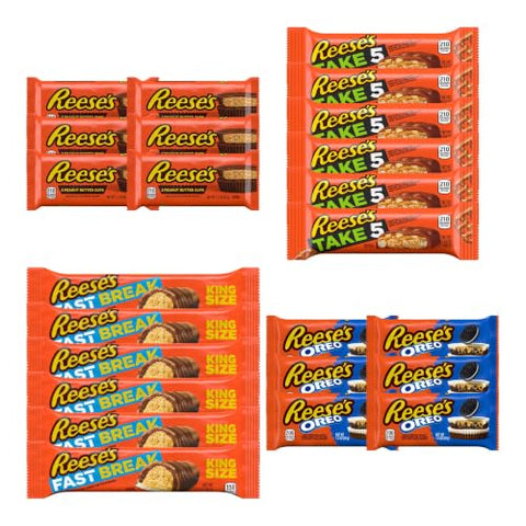 Big TOP DEALS USA 24 Reese's Cups, Take 5, Fast Break & OREO Cups Candy - Personal Care