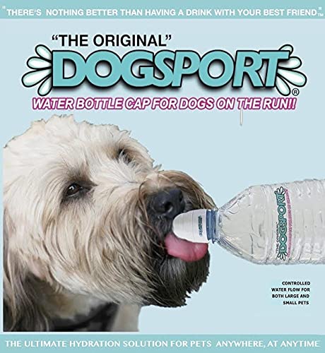 DogSport The Original Water Bottle Cap - Non-Toxic, Dimpled Technology, Keychain Ring Attached