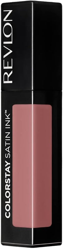 Revlon ColorStay Satin Ink Lipstick, 007 Partner in Crime, 0.17 fl oz | Longwear liquid lipstick with rich satin sheen. Moisturizing formula with black currant seed oil & vitamin E. - Lip Makeup - Beauty