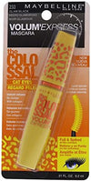 Maybelline New York Volume Express Colossal Cat Eyes Washable Mascara, Glam Black, 0.31 Fl Oz