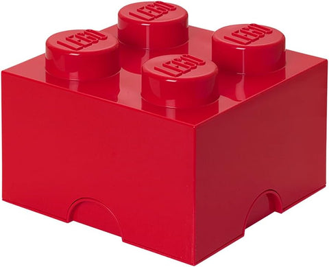 LEGO Storage Brick 4 5.6 L Storage Box with Lid Red