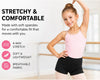 Moret Kids Girls' Ballet and Dance 2-Pack Solid Bike Shorts - Stretchy Spandex Activewear  - Image 2