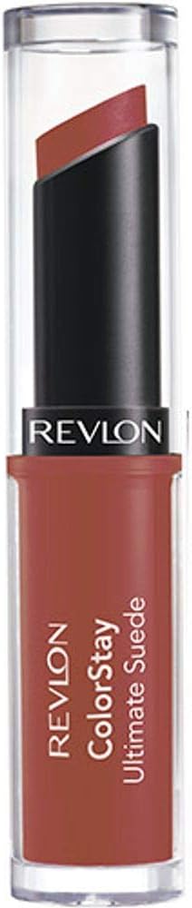 REVLON Lipstick, ColorStay Ultimate Suede Lipstick, High Impact Lip color with Moisturizing Creamy Formula, Infused with Vitamin E, 080 Fashionista, 0.09 Oz