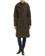 Cole Haan Women's Knee Length Hooded Quilted Down Coat, Forest - Medium Size