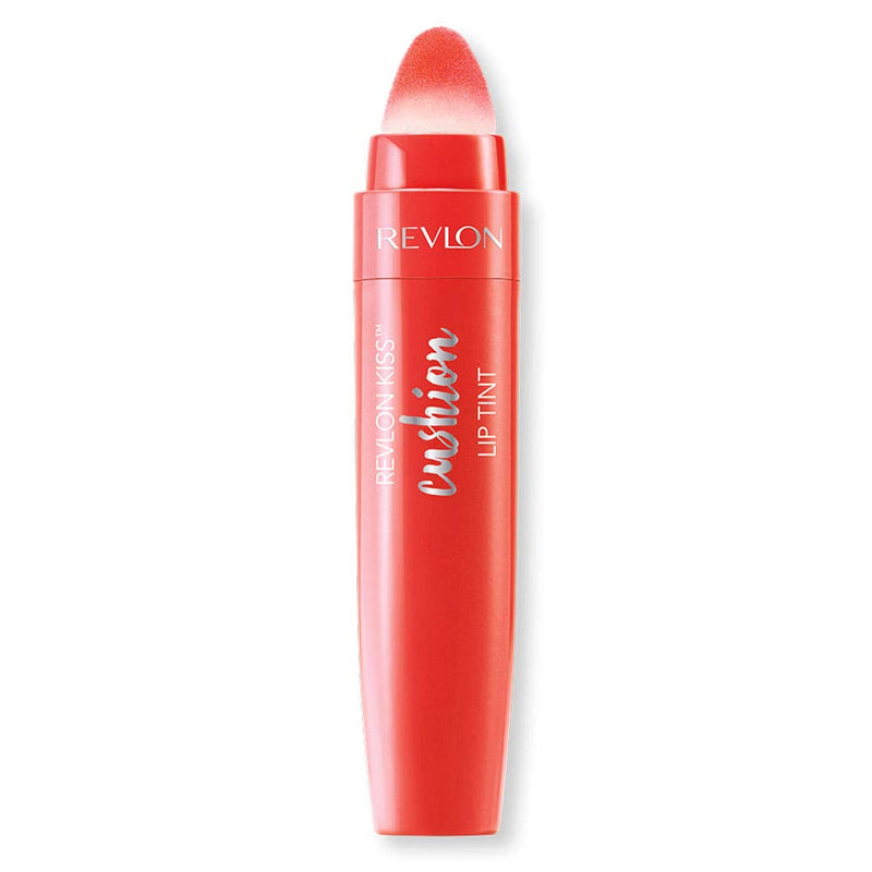 REVLON Kiss Cushion Lip Tint Lipstick, High End Coral - 280 Chocolate Pop