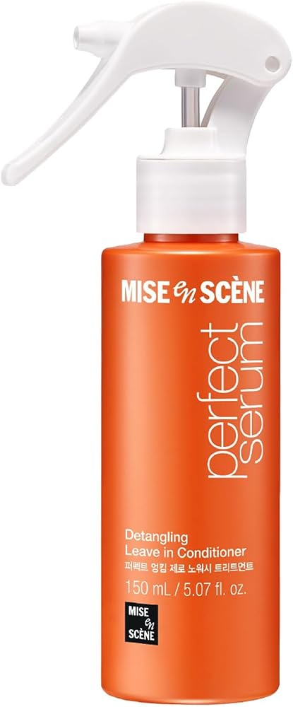 Mise En Scene Perfect Serum Watery - Moisturizing Hair Oil for Ligtweight & Dry | Low Porosity Hair Products | Long Lasting Hydrating | For Fine & Thin Hair, Oily Scalp | Citrus Scent, 2.70 fl. Oz