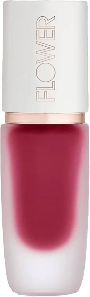 FLOWER BEAUTY By Drew Barrymore Perfect Pout Lip Color - Soft Matte Finish - Liquid Lipstick - Comfortable + Lightweight Feel (Punch)