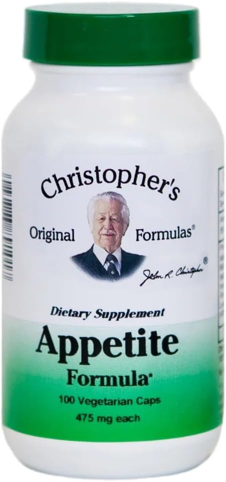Christopher's Original Formulas Appetite Formula - 100 Capsules, Natural Herbal Blend for Appetite and Digestive Balance
