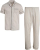 Ten West Apparel Men's 2-Piece Pajama Set with Short Sleeve Shirt and Long Pants, Size X-L - Image 1