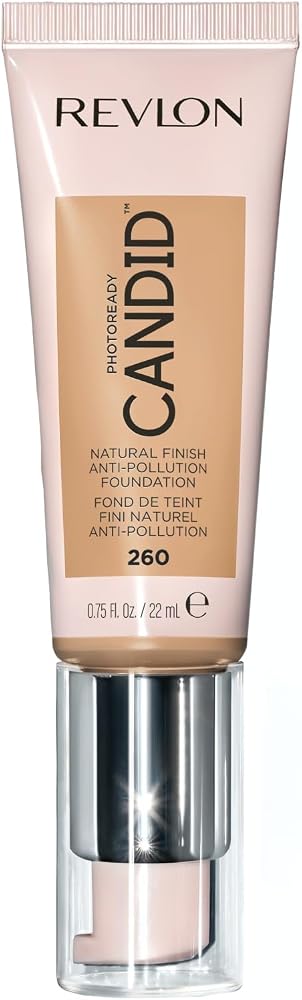 Revlon PhotoReady Candid Natural Finish Foundation, Anti-Pollution, Antioxidant, Anti-Blue Light, 0.75 fl oz - Face Makeup - Beauty
