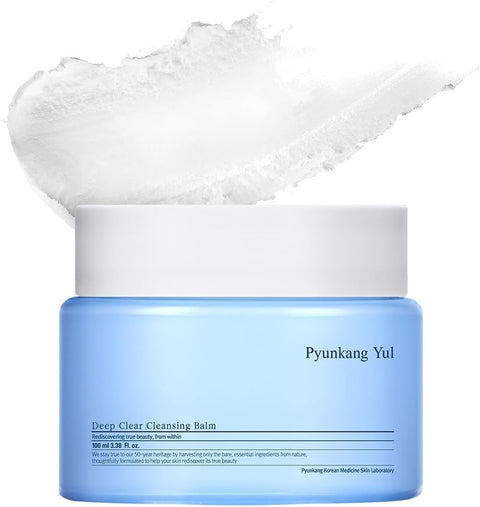 Pyunkang Yul PKY Deep Clear Cleansing Balm, All in One Facial Cleanser for Heavy Makeup Removal, Moisturized Finish with Plant Based Oil, Korean Skincare (3.38 Fl.Oz, 100ml)