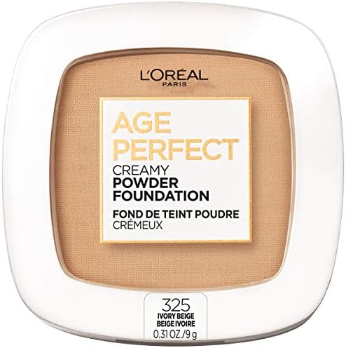 L'Oreal Paris Age Perfect Creamy Powder Foundation Compact, 325 Ivory Beige, 0.31 oz. - Personal Care