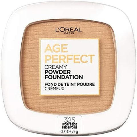 L'Oreal Paris Age Perfect Creamy Powder Foundation Compact, 325 Ivory Beige, 0.31 oz. - Personal Care