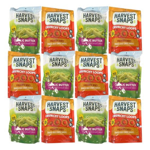 Big TOP DEALS USA Harvest Snaps Garlic Butter & Honey BBQ Variety, 12-Pack - Personal Care