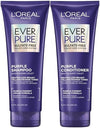 L'Oreal Paris EverPure Purple Shampoo and Conditioner Set, Sulfate-Free Brass Toning for Blonde, Bleached, Highlighted, Silver or Gray Color-Treated Hair, 13.6 Fl Oz Set
