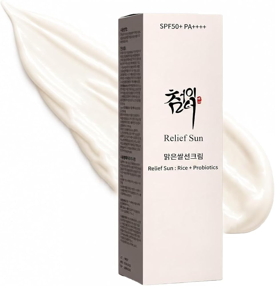 Relief SUN Relief Sun Organic Korean sunscreen SPF50+ Organic Korean sunscreen SPF50+, PA++++ Riceand Probiotics | Korean Skin Care Solution for All Skin