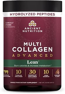 Ancient Nutrition Advanced Hydrolyzed Multi Collagen Peptides, Lean