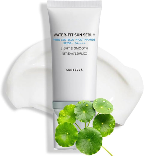 Baisen DIARY Centella Sunscreen SPF 50 PA++++, Hyalu Cica Water-Fit Sun Serum, Lightweight Sunscreen with Centella Asiatica, Hydrating & Non-Greasy Sun Protection for Sensitive Skin
