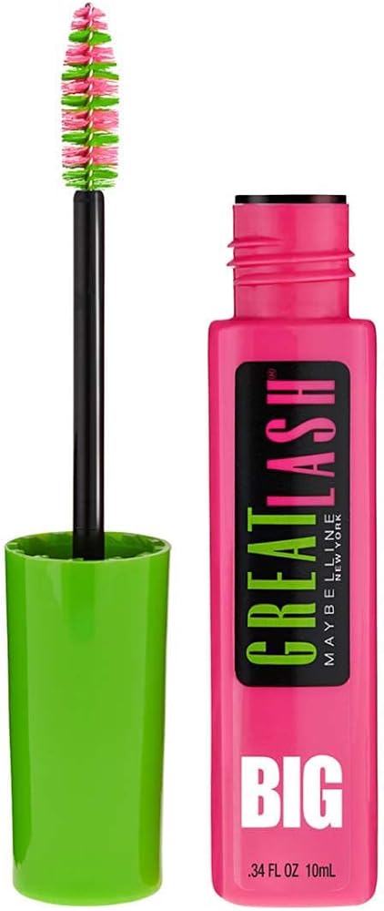 Myb Gl Big Blk Blk Size Ea Maybelline Great Lash Washable Mascara Blackest Black