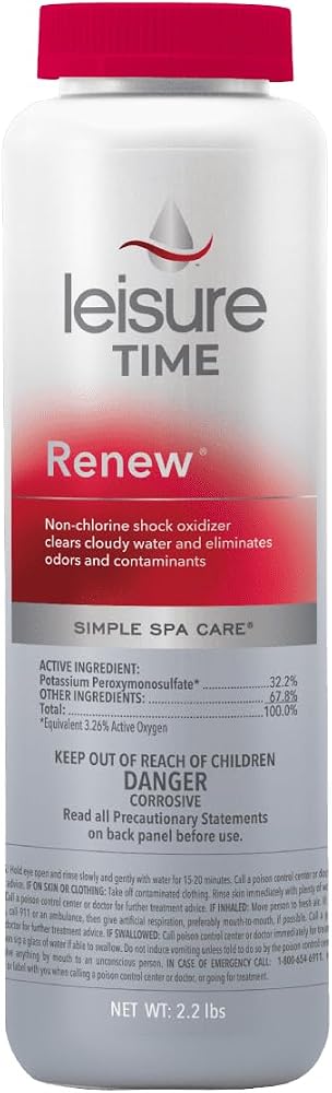 Leisure Time RENU2, Renew Non-Chlorine Shock Treatment, 2.2 lbs