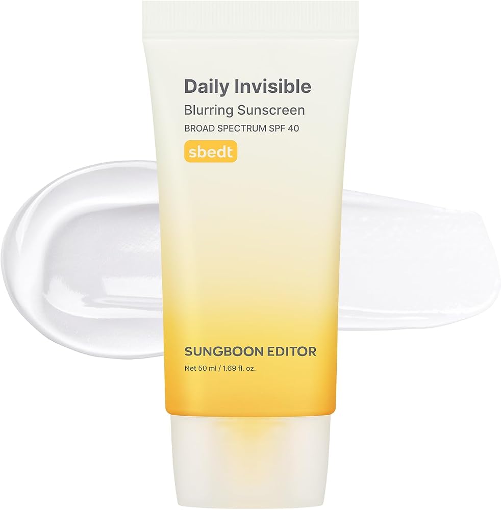 Sungboon EDITOR Daily Invisible Blurring Sunscreen, SPF 40, 1.69 fl.oz - Personal Care