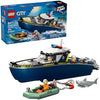LEGO City Police Boat Chase Building Toy for Kids - Pretend Play Set for Boys & Girls, Ages 6+ - Building Blocks W/ 2 Floating Boat Toys for Playtime & Bath Time - Gift Idea for Birthdays- 60456