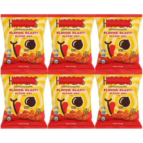 Chickpea Puffs Blazin' Hot, 1.3 oz, 6 Pack - Personal Care