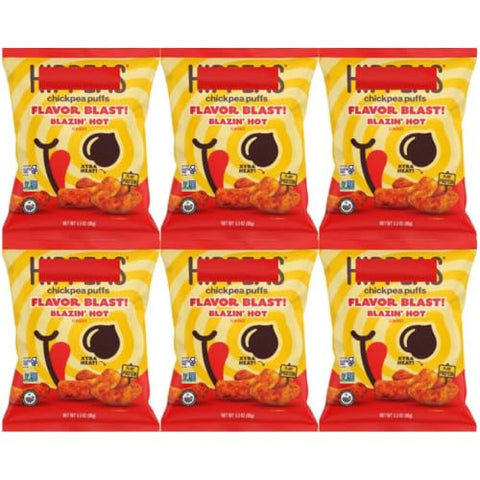 Chickpea Puffs Blazin' Hot, 1.3 oz, 6 Pack - Personal Care