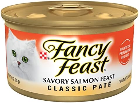 Purina Fancy Feast Salmon Feast Pate Wet Cat Food (24) 3 oz. Cans